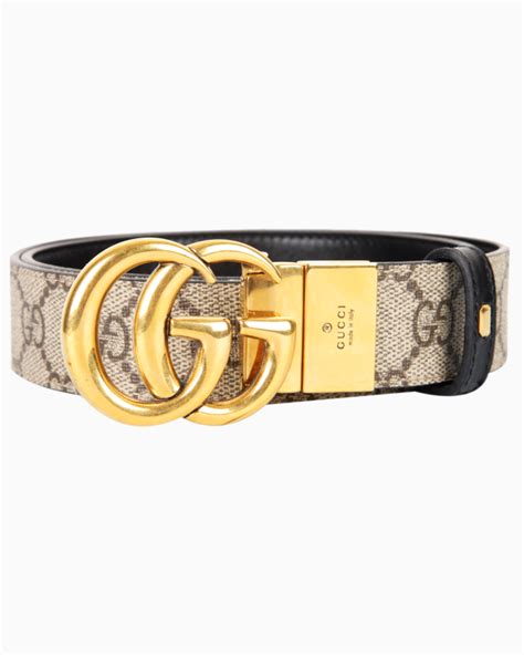 Cinto Gucci Original GG Marmont Dupla Face Feminino.